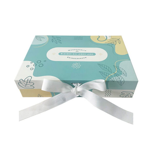 Custom Blue Magnetic Gift Box - Image 1