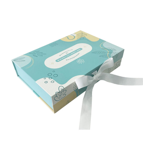 Custom Blue Magnetic Gift Box - Image 4