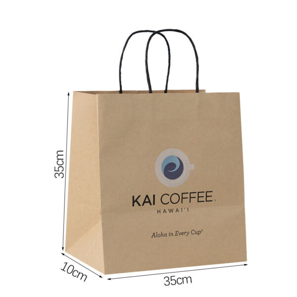 Custom Brown Takeaway Bags - Image 6