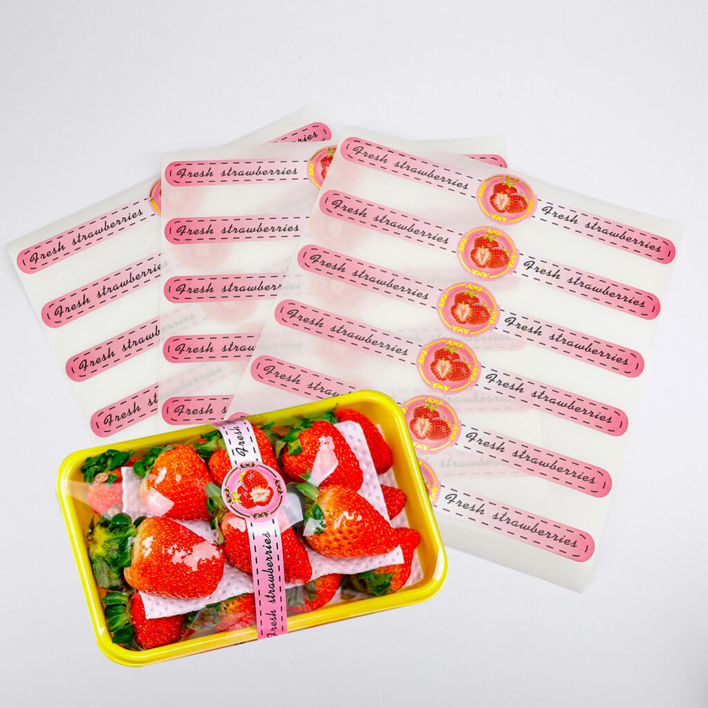 food label for strawberries 1