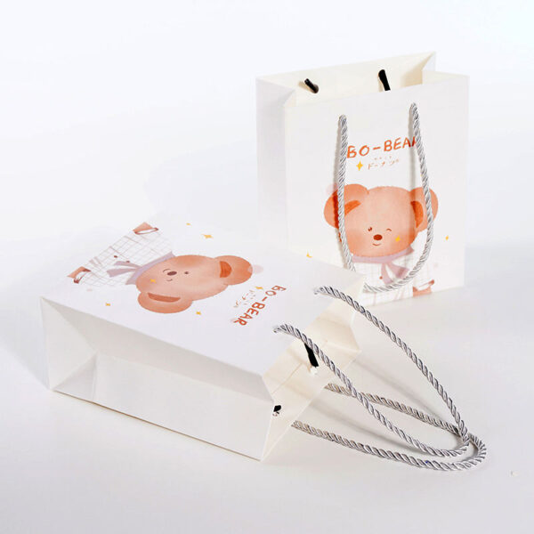 Custom White Paper Bags - Image 3