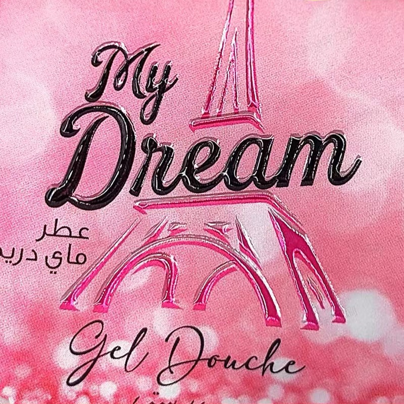 shows a digital embossing effect on eiffel tower with pink background